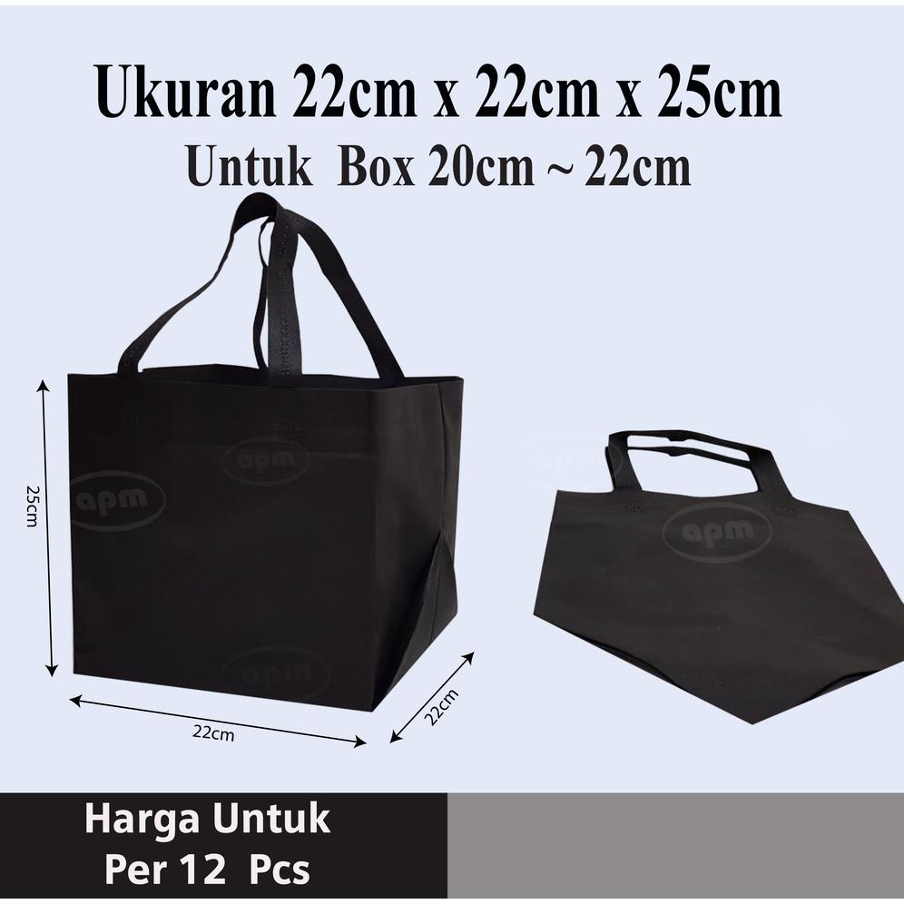 

Promo Tas Spunbond Kotak Ukuran 22cm x 22cm x 25cm