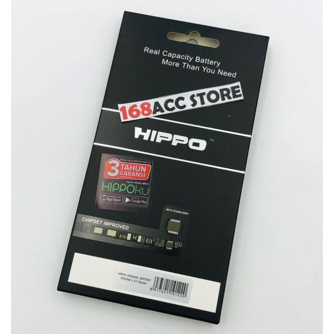 BATERAI HIPPO IPHONE X / BATERAI DOUBLE POWER HIPPO IPHONE X
