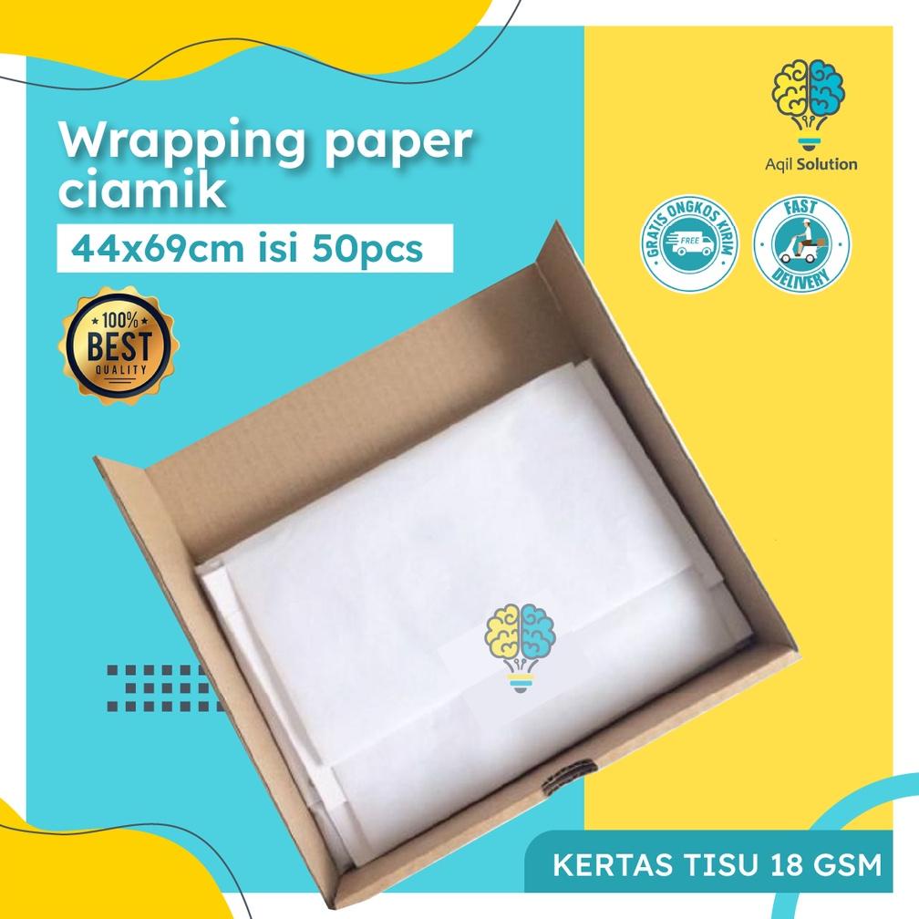 

New (43x68cm = 50pcs) Kertas tisu 18gsm jumbo /Packaging baju, tas,sepatu,dompet dll