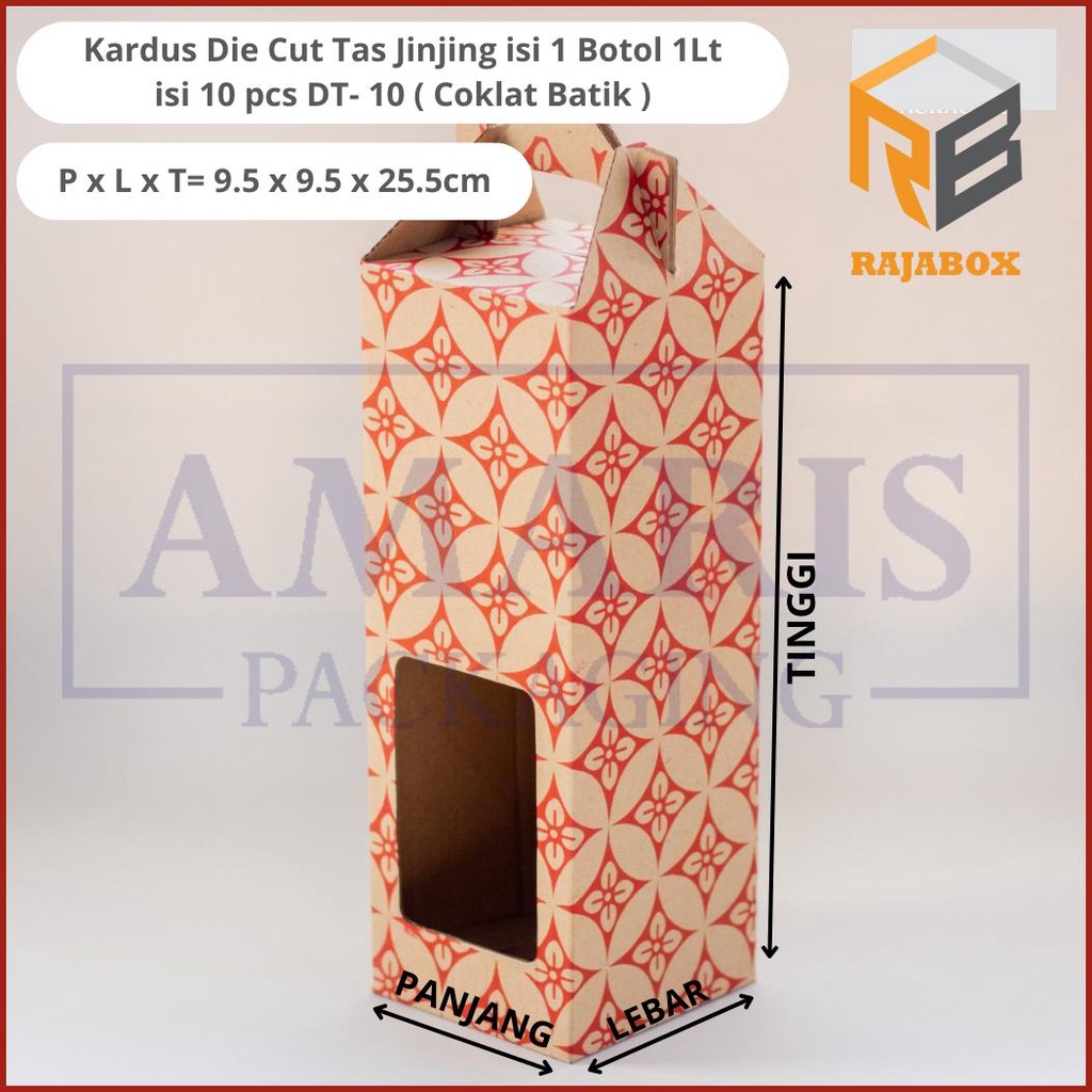

Sale 7.7 Kardus Die Cut Tas Jinjing Isi 1 Botol 1 Lt Isi 10 Pcs DT-10