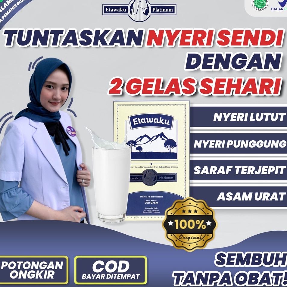 

5.5 COD Etawaku platinum - Susu Etawaku platinum Original 3X Ampuh Atasi Masalah Sendi dan Tulang / Susu Kesehatan Ampuh atasi pernapasan dan asma / untuk sendi dan tulang / Mengobati kolestrol tinggi menjadi rendah / Dengkul kopong Terlaris!
