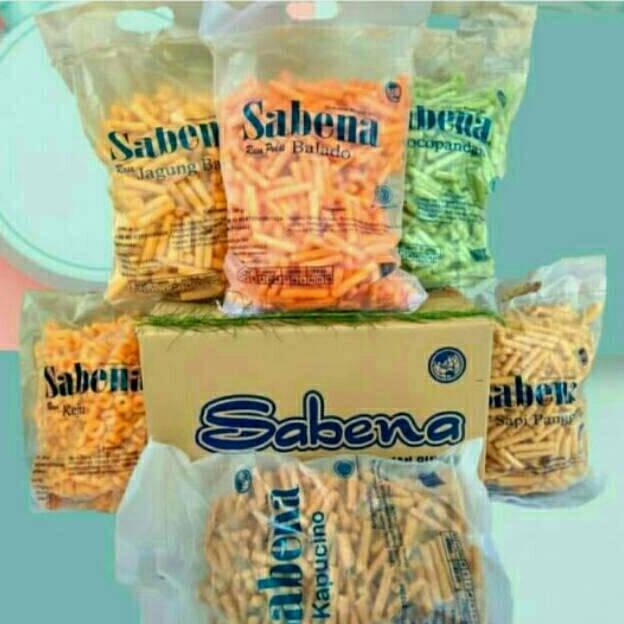 

7.7 Grosir Cemilan Kue Lebaran Sabena Stik dan Biscuit GOJEK GRAB JNE JNT