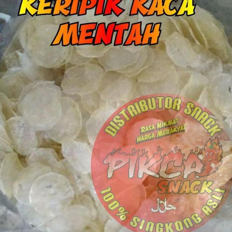 

New pikca mentah / keripik kaca.(500gr)