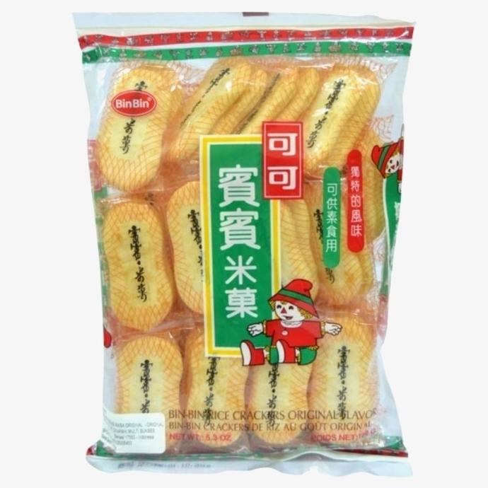 

7.7 Bin Bin Rice Cracker Original Kerupuk Biskuit Beras Non MSG 150Gr