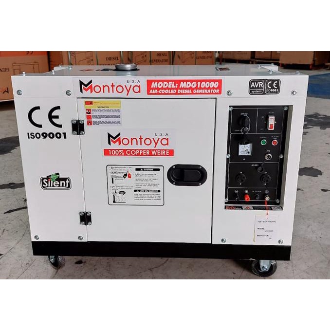 Terbaru Genset Solar Silent 10 Kva Montoya 7500 Watt 100% Tembaga Mdg 10000 Sale