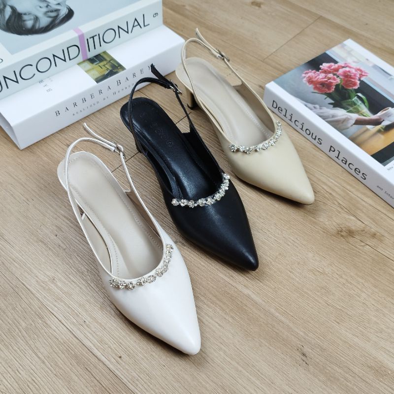 HOT PRODUCT D.Hen Sepatu Tali Wanita Vania 5cm Kulit Sintetis