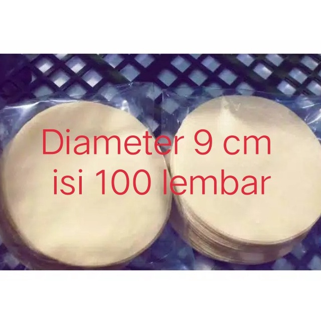 

Free Ongkir/ Kulit dimsum,ukuran 9 cm ,100 lembar/ pack