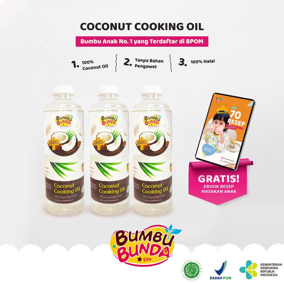 

ョ (HALAL MUI) Bumbu Bunda COCONUT COOKING OIL Minyak Goreng Kelapa Murni MPASI Slow Cooker minyak goreng bumbu bunda minyak untuk menumis minyak mpasi sumber lemak penambah bb booster ㅴ