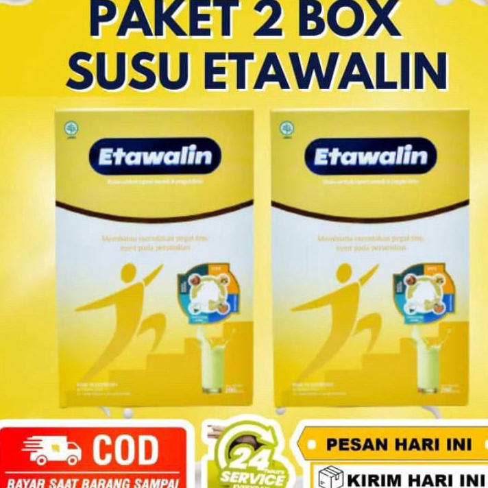 

Terlaris (PROMO 2 BOX) ETAWALIN ASLI 100% SUSU HERBAL KESEHATAN MENYEMBUHKAN REMATIK DAN MENJAGA KESEHATAN TULANG