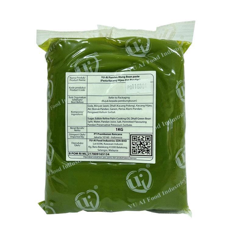

Diskon promo YU AI - Pasta Filling Pandan 1Kg / Pandan mung bean 07N