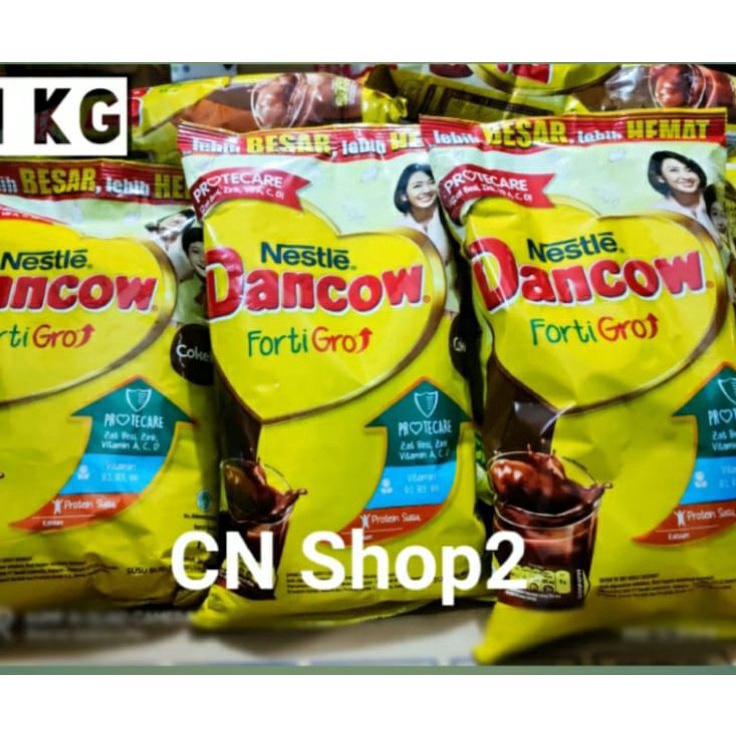 

❤[PROMO ⚡ALE!!!]❤ Nestle Dancow FortiGro Susu bubuk coklat & instan usia sekolah pouch 1kg & box 800gr