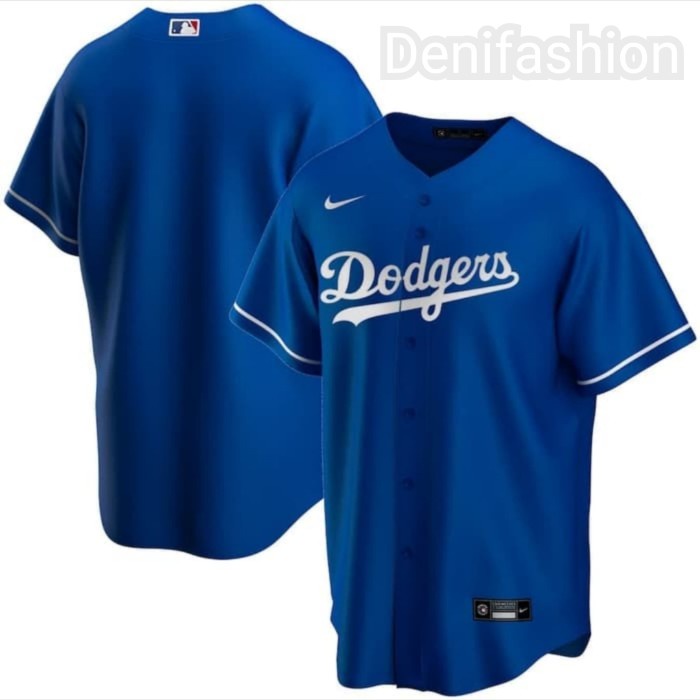 Jersa Jersey Baseball Nike Dodgers Terbaru Baju Bisbol Murah Original