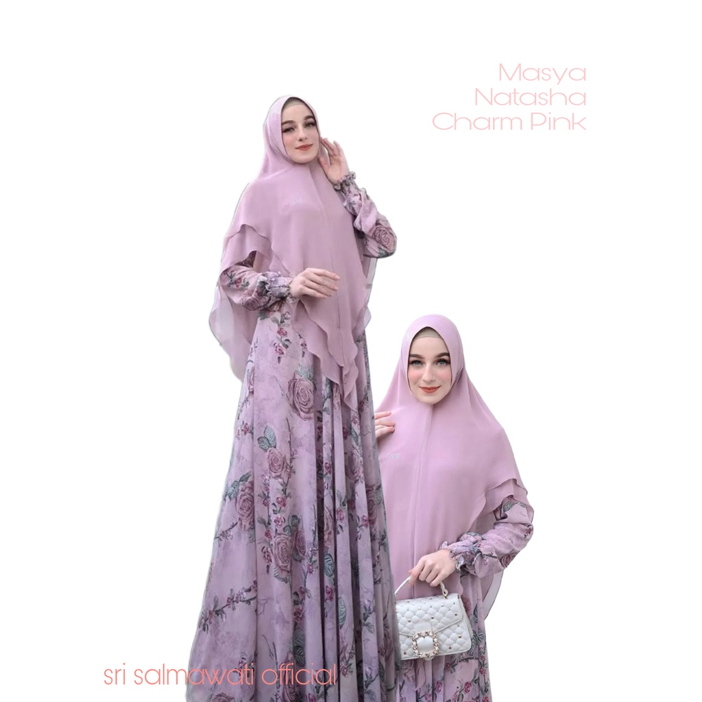 Masya / Natasha Series / Baju Set Syari / Baju Muslim / Dress Syari