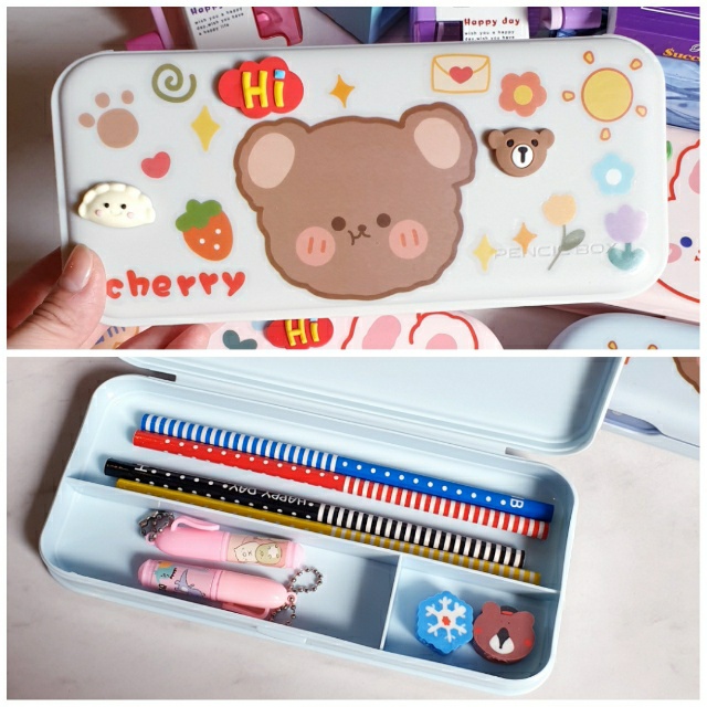 

TEPAK KOTAK PENSIL ANAK DIY 3D STICKER TEMPAT PENSIL ANAK SEKOLAH PENCIL CASE ANAK