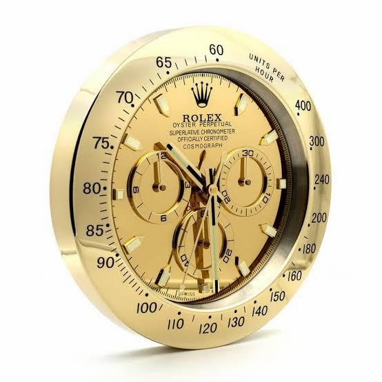 Best Seller Jam Dinding Mewah Rolex Daytona Gold