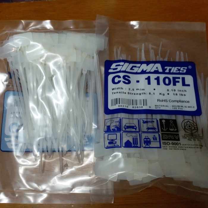 

Best Seller Label Ties / Label Tie Sigma Cs 110Fl / Cs110 Fl Putih Marker Bendera
