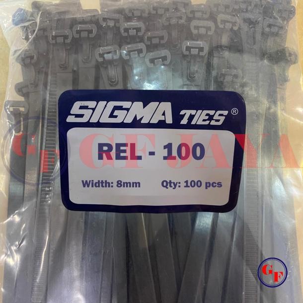 

Best Seller Kabel Ties Sigma Rel 100 Copot Lepas Pasang Releaseable Ties 8Mm Hitam