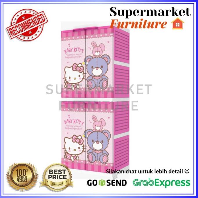 Lemari Plastik Naiba / Lemari Pakaian Naiba Karakter Multi Super Sasyaniara