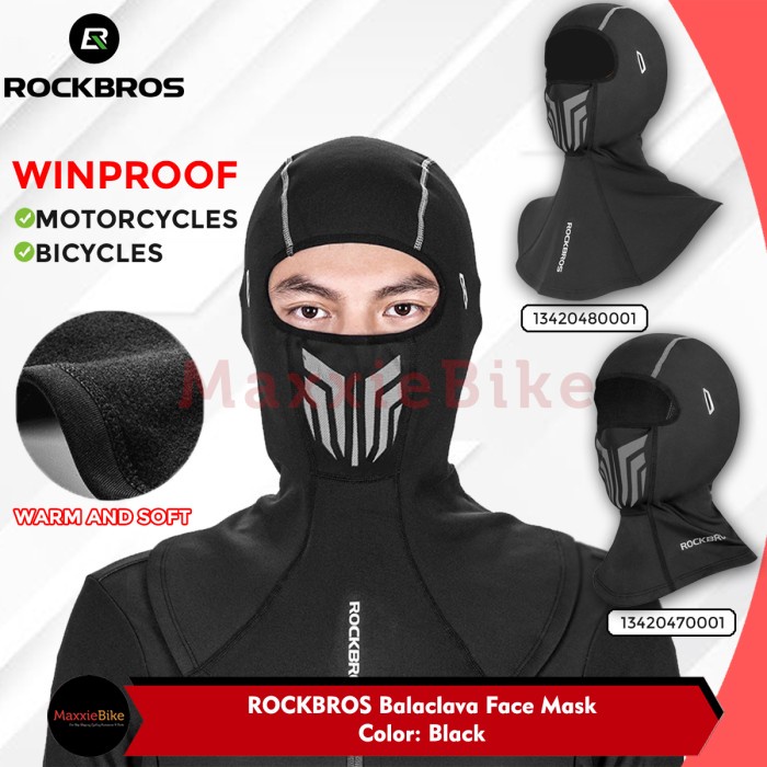 BEST PRODUCT ROCKBROS YPP047 Masker Wajah Long Balaclava Slayer Sepeda Anti UV