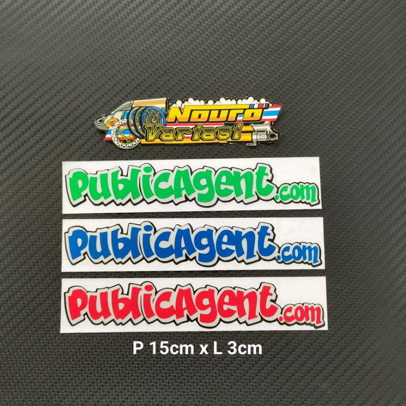 Stiker cutting public agent berkualitas