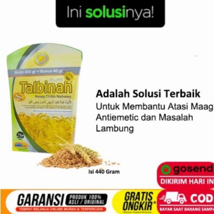 

Talbinah Tepung Gandum Assabil Anfood 400+Bonus 40 Gram