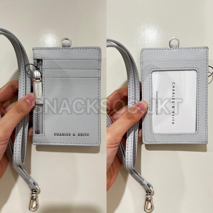 

Terlaris Charles And Keith Lanyard Cardholder Side Zip Card Holder C&K