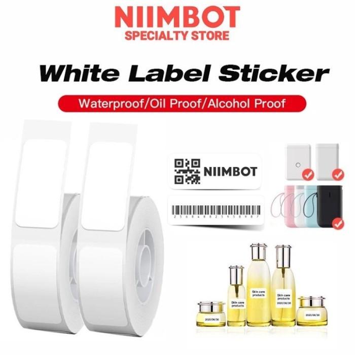

Niimbot D11 D101 D110 White Color Label Waterproof Paper Name Sticker
