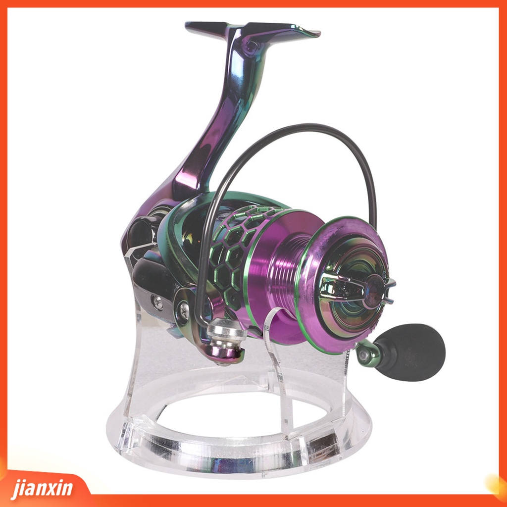 [Jianxin] casting Reel Holder Anti Gores Stabil Sangat Transparan Anti-slip Padat Akrilik Gulungan Pancing Display Stand Alat Pancing