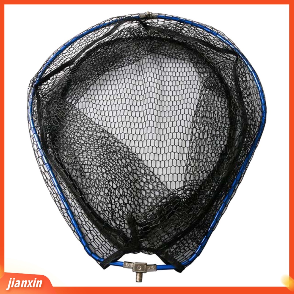 [Jianxin] fishing Net Head Lipat Kapasitas Besar Cepat Kering-density Tinggi Mesh Aluminium Alloy Segitiga Hitam Karper Sturgeon Memancing Mendaratan Dip Net Untuk Outdoor