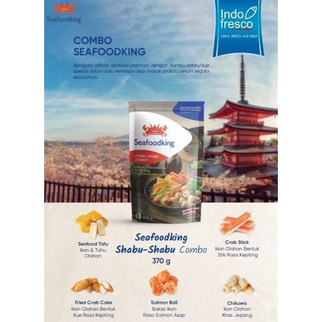 

Seafood King Shabu Combo Steamboat- Paket Mix Olahan Seafood 300 g