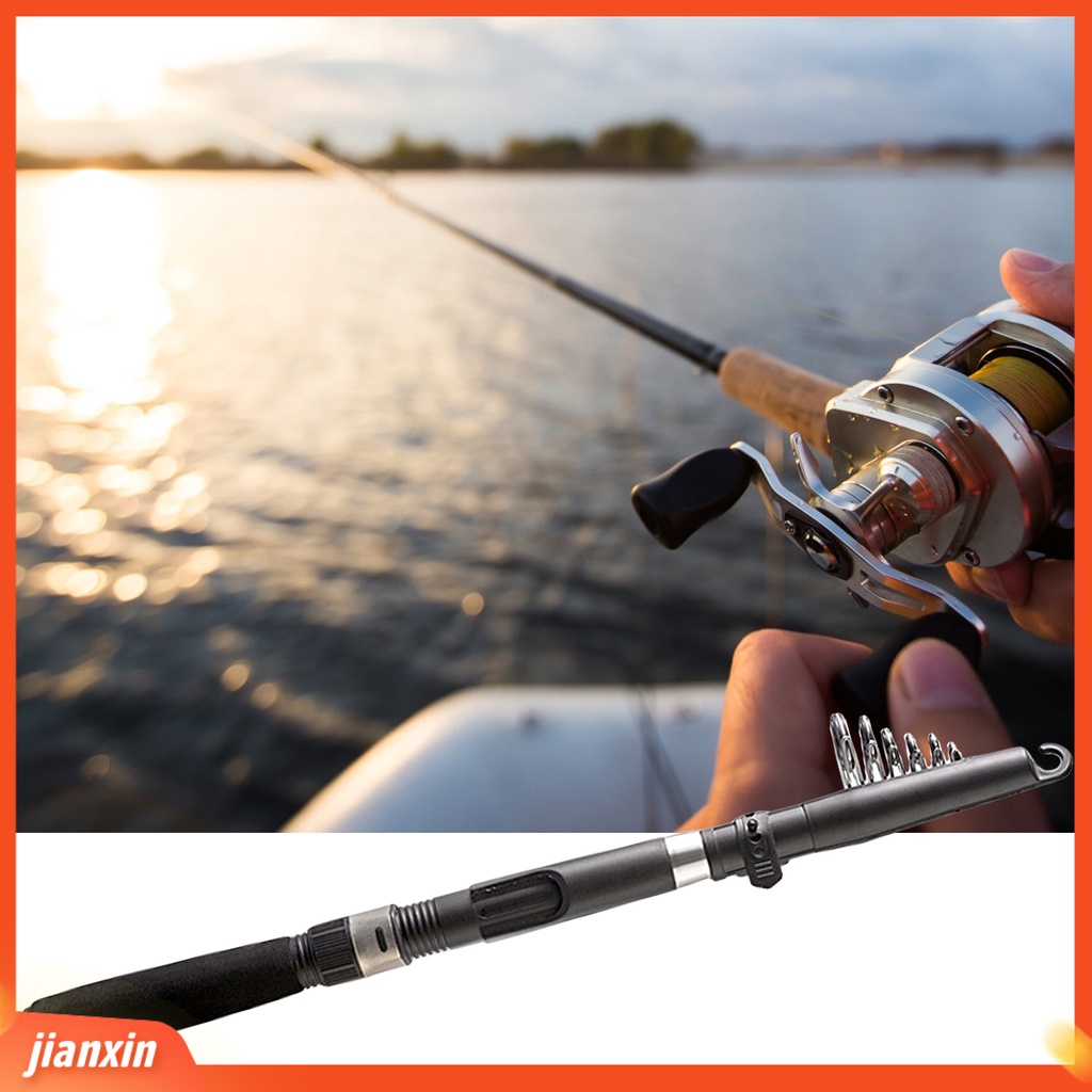 [Jianxin] 1.8-3.6m Ergonomic Handle Ceramic Guiding Ring Flexible Spring Sensitive Tip Fiberglass Sea Rod Air Asin Air Tawar Telescopic Fishing Rod Untuk Pecinta Memancing