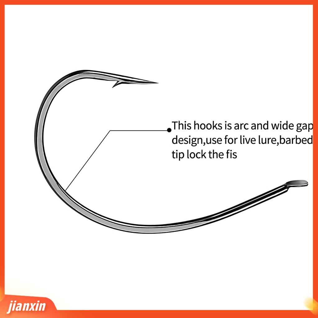 [Jianxin] 10pcs Loach Hook Tajam Kuat Tembus Tahan Korosi Anti Karat Stabilitas Tinggi High Fish Rate High-carbon Steel High Strength Soft Worm Fish Hook Peralatan Memancing