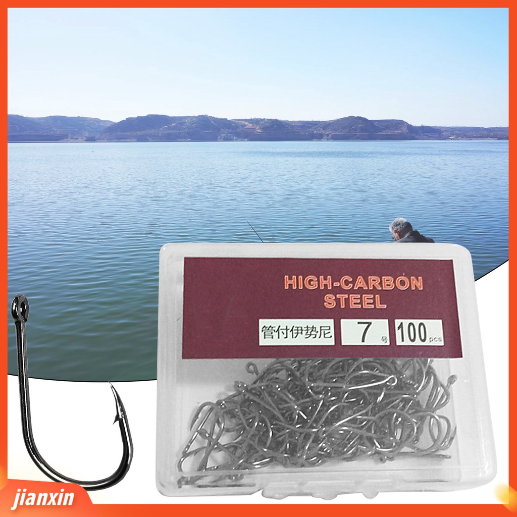 [Jianxin] 1 Kotak Kail Pancing Model J Bahan Carbon Steel