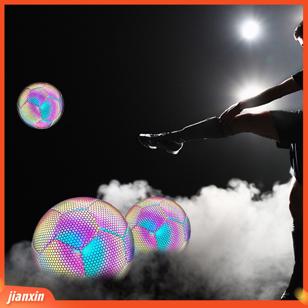 [Jianxin] Bola Sepak Reflektif Glow In The Dark Untuk Anak / Dewasa