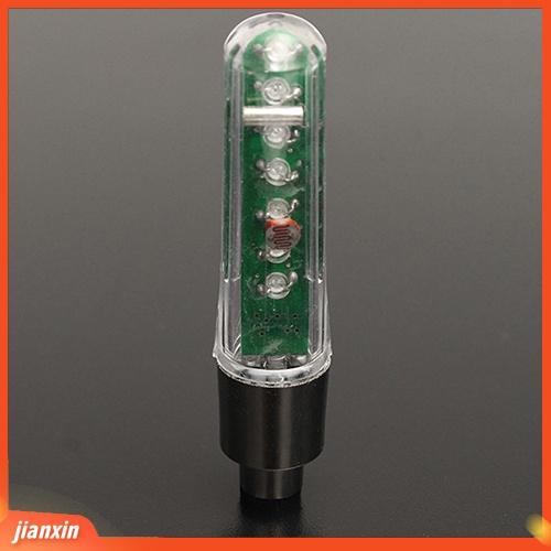 [Jianxin] [Jianxin] Tutup Pentil Ban Sepeda dengan Lampu 7 LED Kualitas Tinggi