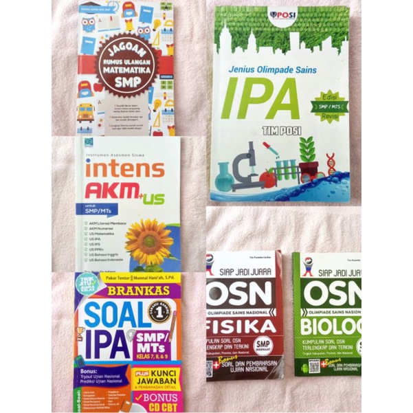 [PRELOVED BUKU ] preloved buku pendukung pelajaran SMP/MTS