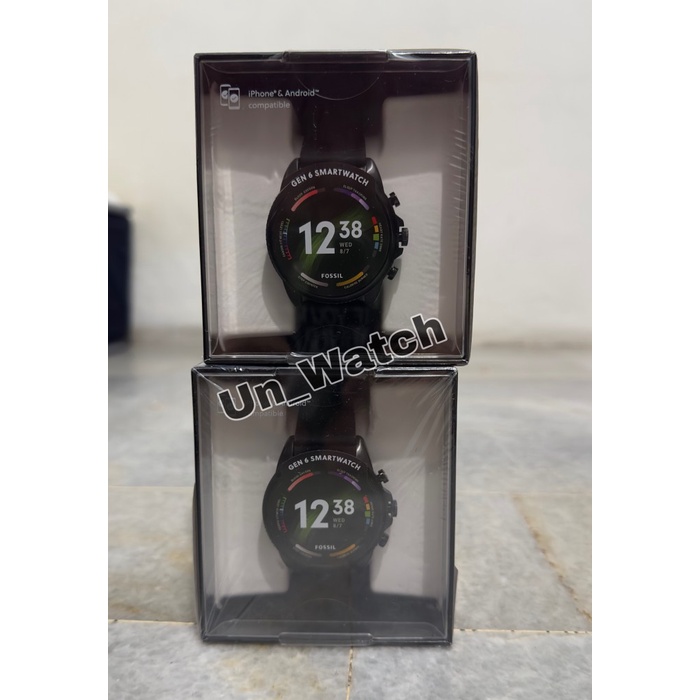 Fossil Smartwatch Gen 6 Black Silicone Ftw461 1% Orinal