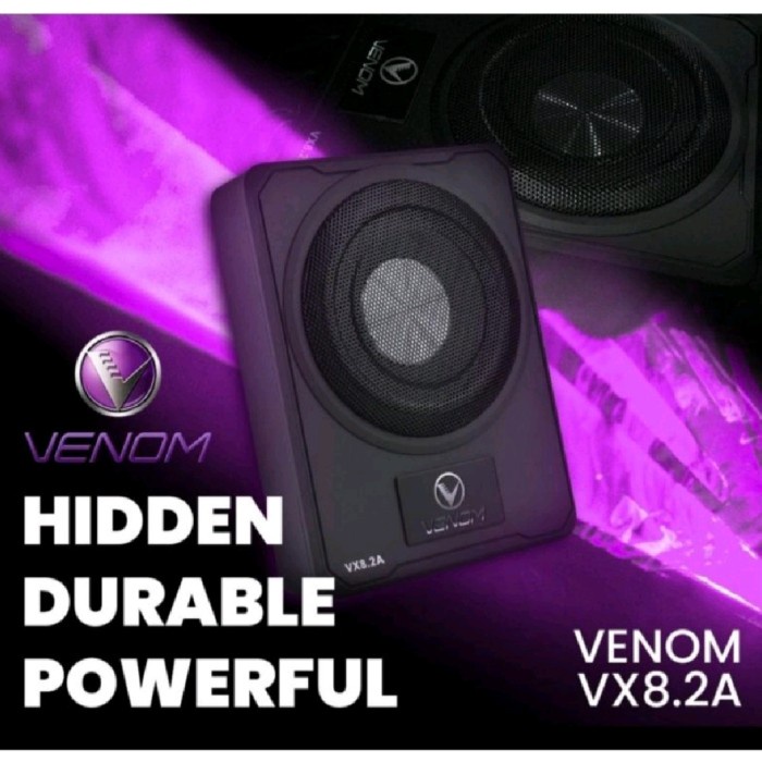 Terlaris Subwoofer Kolong Venom Vx 8.2A Sub Kolong Aktiv 8 Inch Venom Vx8.2A