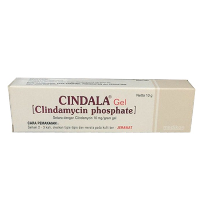 CINDALA GEL 10 GR / CLINDAMYCIN / JERAWAT / ACNE / ACNE VULGARIS / OBAT JERAWAT