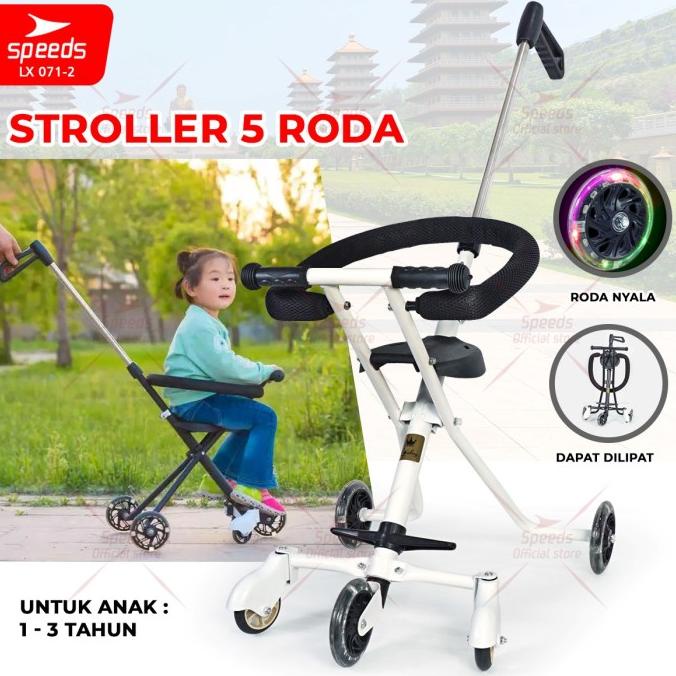 Stroller Bayi Anak PMB Kereta Dorong Bayi Anak Mini Trike Roda 5 S06