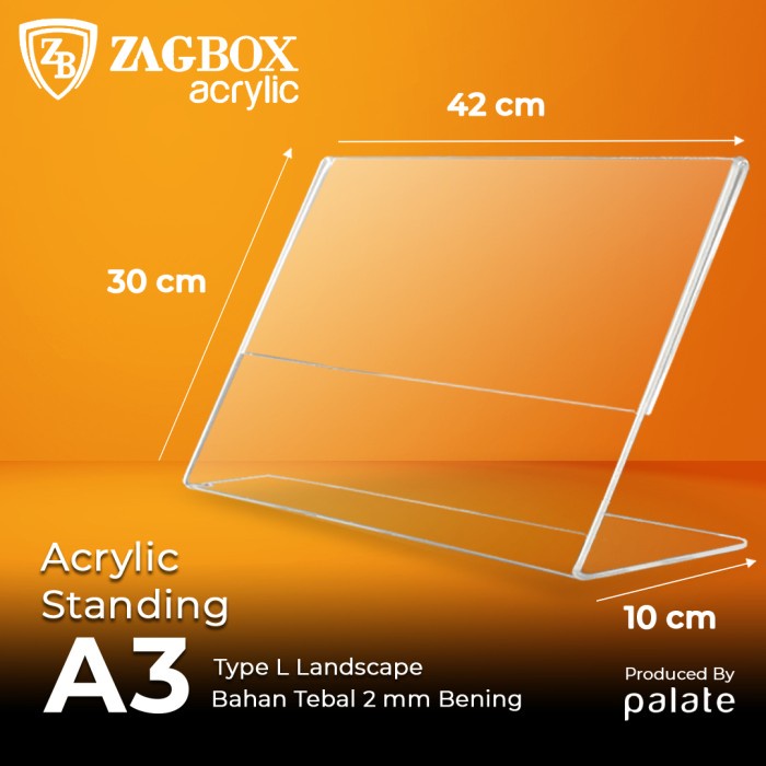 

Terlaris Acrylic Tent Holder A3 T / Akrilik A3 L Landscape/ A3 T / Acrilic 2Mm