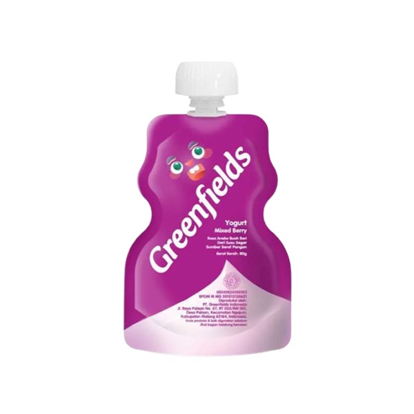 

GREENFIELDS KIDS YOGURT POUCH MIXBERRY 80 GR