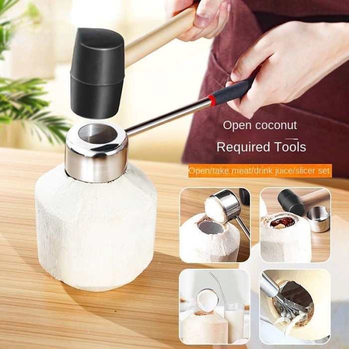 

Best Seller Triple W Coconut Opener Alat Pembuka Pelubang Pembolong Batok Kelapa