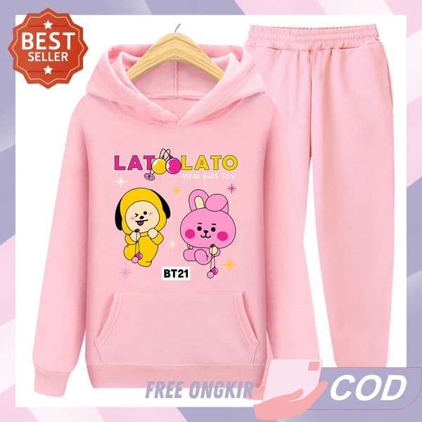 Oneset Anak Cwe Lucu Korean Style Stln Anak Perempuan Terbaru Murah Bisa Cod Panjang Pendek Setlan A