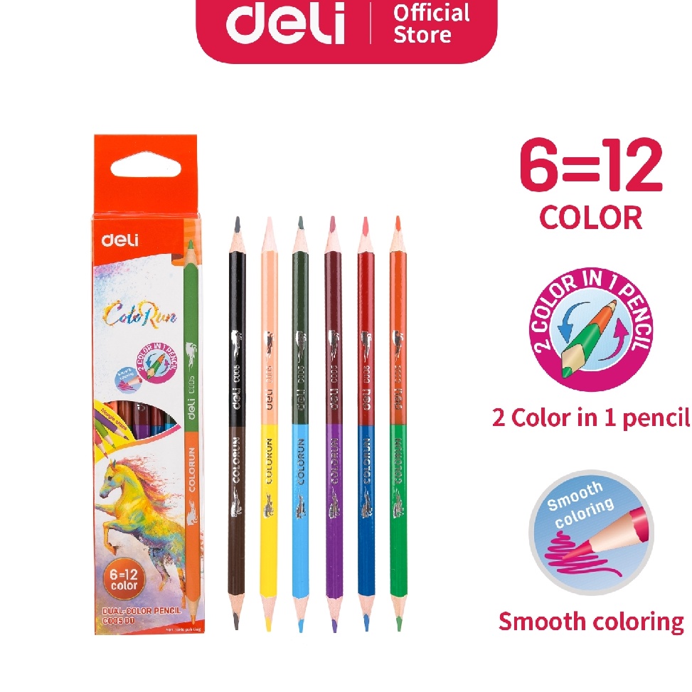 

Produk Terkini.. Deli Pensil Dual Warna 6/12 Warna lead pensil berkualitas untuk hasil warna yang halus EC00500 LJZ