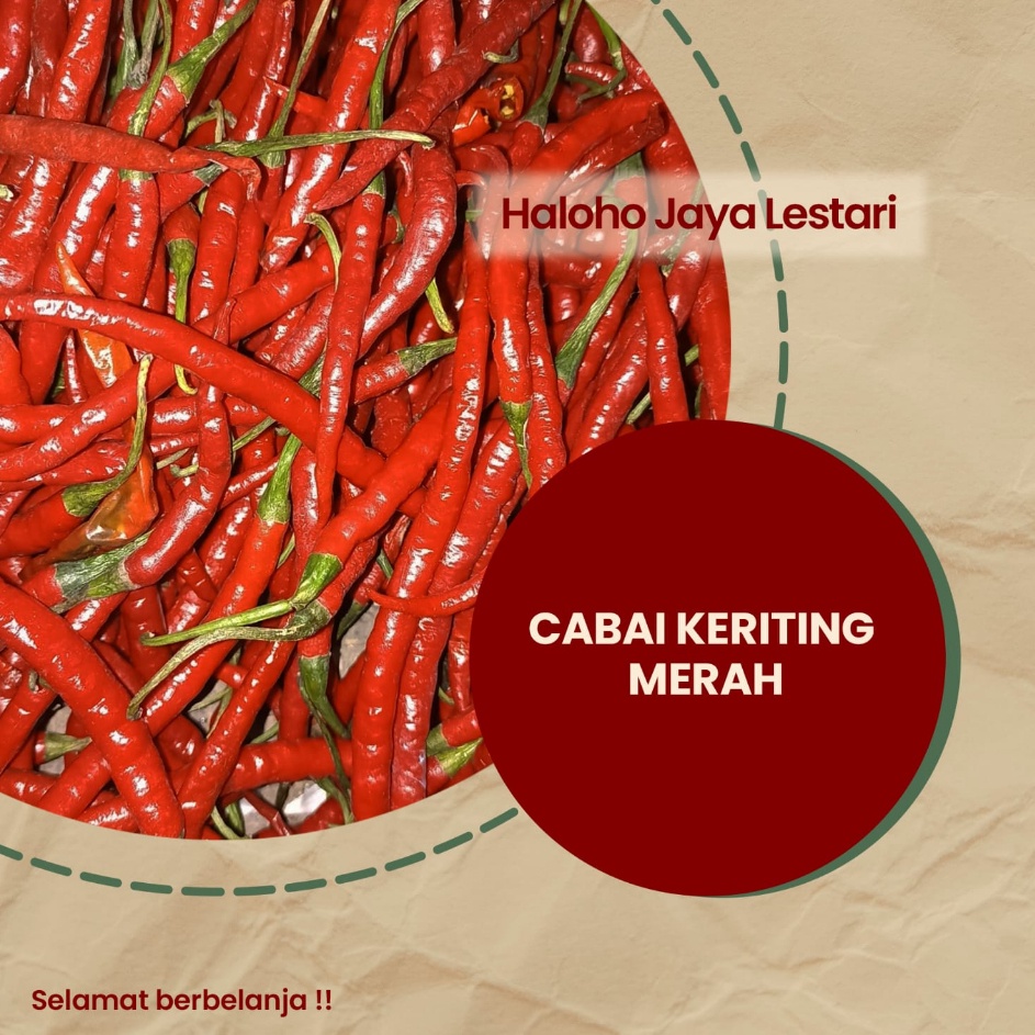 

Dijamin Ori>/ CABAI MERAH KRITING 1kg
