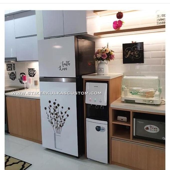 Creategardenjob Stiker Kulkas 2 Pintu Jumbo Motif Sale