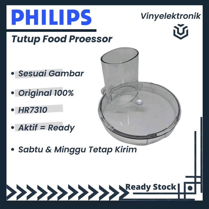 Terlaris Philips Food Processor Tutup Bowl Wadah Tabung Jar Hr7310 Hr-7310 Ori