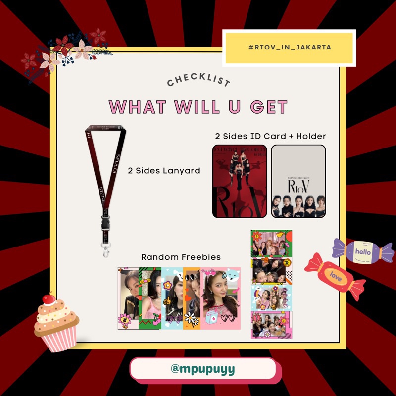 

READY STOCK LANYARD R TO V RED VELVET IN JAKA