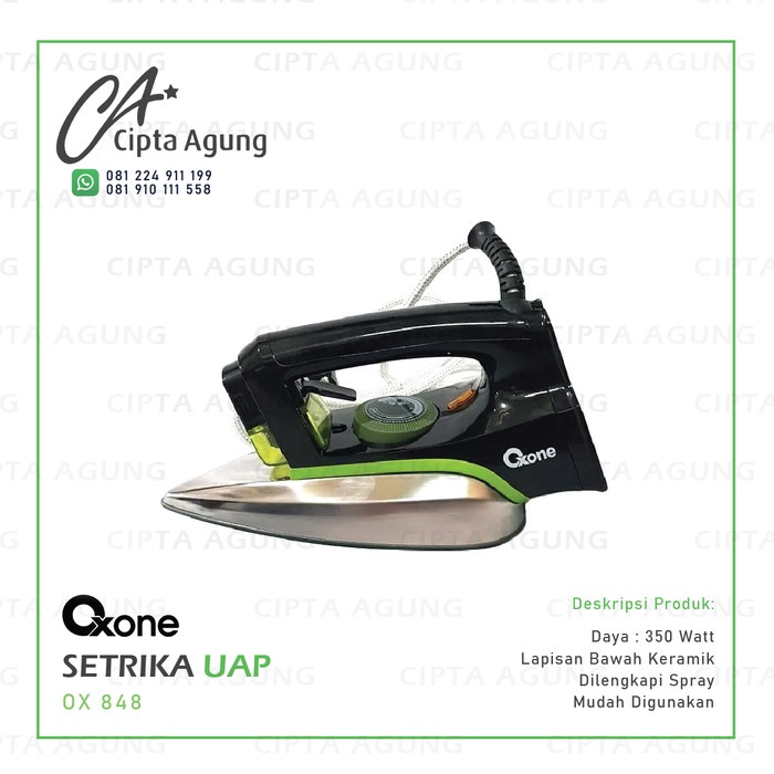 Setrika Listrik Oxone OX-848 dengan Lapisan Keramik dan Penyemprot